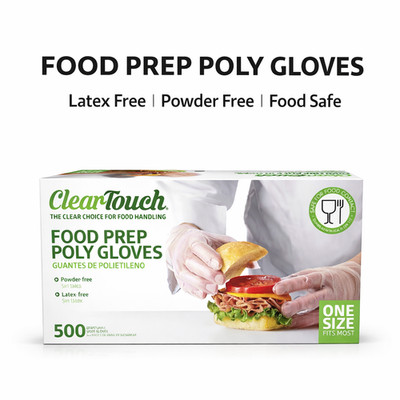Clear Food Service Poly Gloves Disposable Plastic Kitchen Restaurant 500-2000
