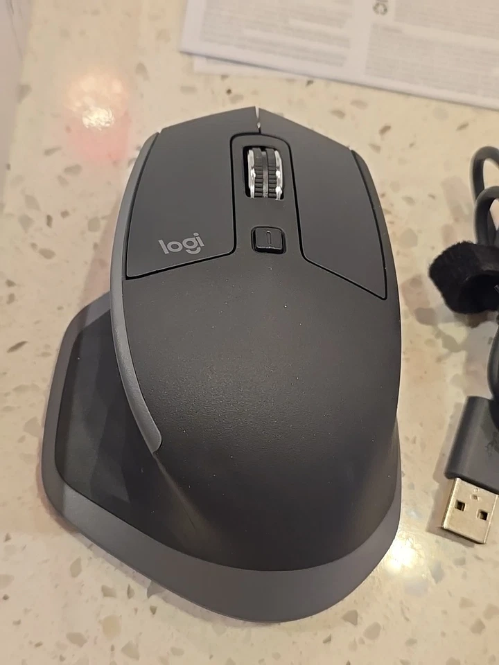 Logitech MX Master 2S Bluetooth Edition Wireless Mouse Black (New) - Image 2 of 4