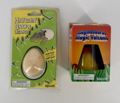 Toysmith Hatchin  Grow Lizard & Magmasaurus Magic Volcano Bundle