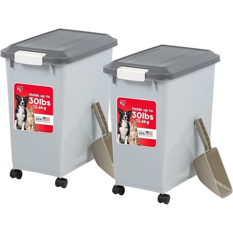 Storage Containers 2 Pack Cats Dogs Birds 30lb Capacity New