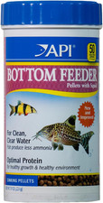 BOTTOM FEEDER PELLETS with SQUID Fish Food 7.9-Ounce Container