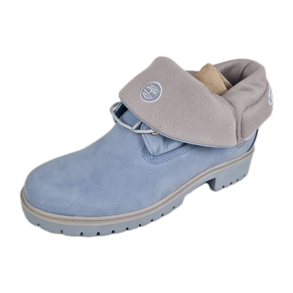 ? Stivali Timberland Roll Top Dolci Donna Outdoor 89361 Blu Grigio Pelle TG 8 5