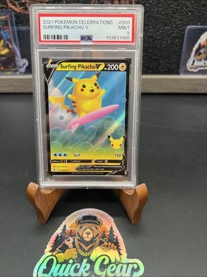 2021 Pokemon Celebrations ピカチュウ PSA 9 2021 Pokemon Celebrations #008 Surfing Pikachu V PSA 9 Card MINT