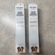 New Lot of 2 Well  Good Tartar Control Dog Toothpaste Vanilla 3.25oz N1