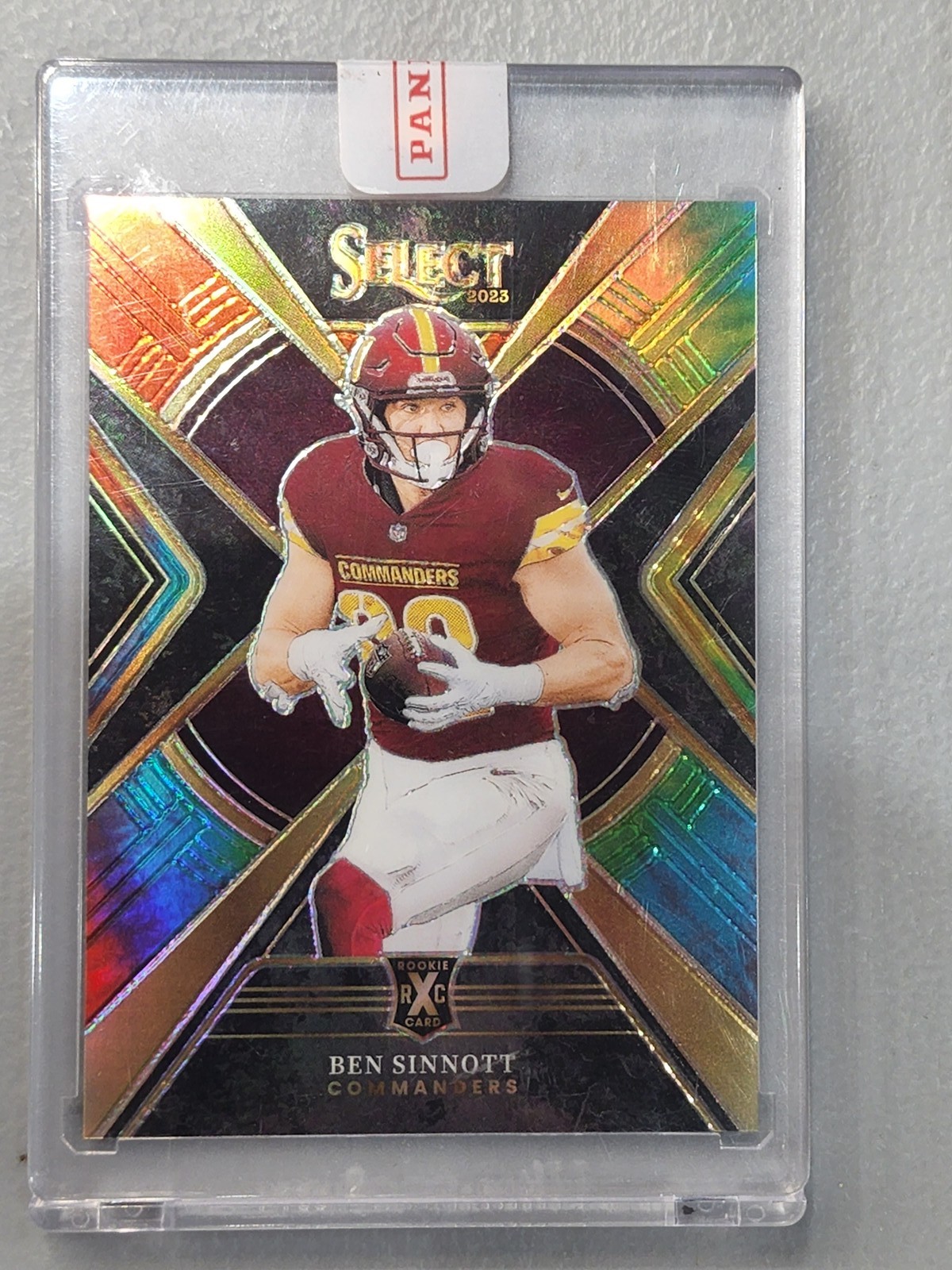 2023 Panini Select Ben Sinnott #517 Tie-Dye Prizms #/25 Washington Commanders