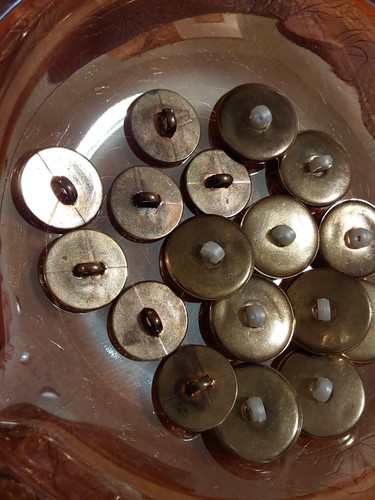 Art Nouveau Style & Fancy Sparkly Star Buttons - Picture 6 of 6