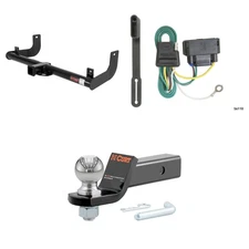 CURT Tow Package Trailer Hitch Wiring Harness 45041 Ball Mount Pin & Clip, 13371