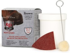 Kg's Boot Guard Brush On Toe Protection   Liquid for Tough, Brown