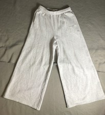 Offline Aerie Sweatpants S Short Gray Wide Leg Baggy Fit Casual Cozy Minimalist