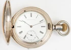 Massive Antique Longines PL Coin Silver HC Pocket Watch 6 oz Case Runs!