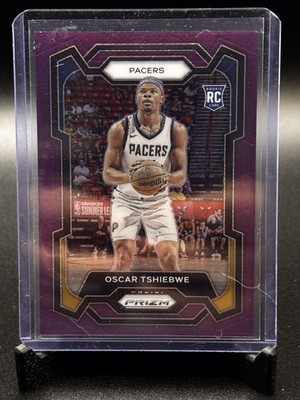 2023-24 Panini Prizm - Oscar Tshiebwe #292 Purple Prizm /99 (RC)