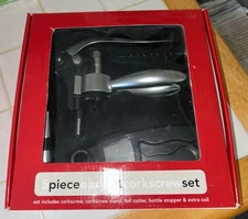 Bed Bath & Beyond 5 PIECE EASY LIFT CORKSCREW SET Wine Opener Never Used IN BOX