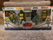 NECA Teenage Mutant Ninja Turtles Cartoon Stump Wrestling Turtles Action Figures