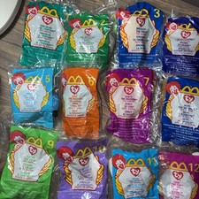 TY TEENIE BEANIE BABIES, MCDONALD'S Happy Meal 1999 FULL SET OF 12 SEALED
