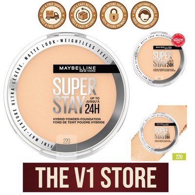 Lightweight Super Stay Hybrid Powder Foundation - Matte Finish, SPF 10, 220