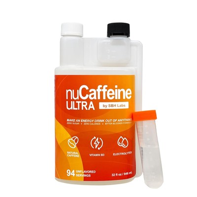 nuCaffeine Ultra | 94 Servings | Caffeine from Coffee Beans + Vitamin B3 +... 