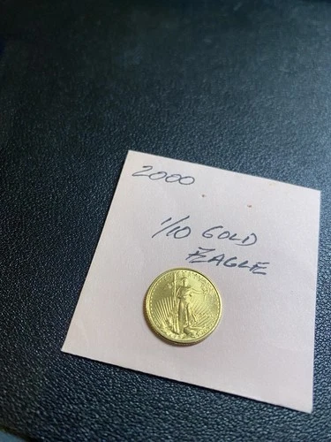 2000 US  Gold Eagle 1/10 oz $5 Nice Coin Unc
