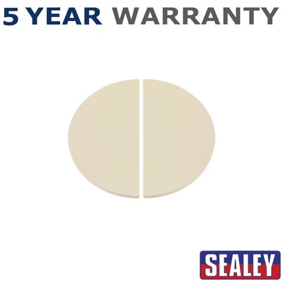 Sealey Dellonda Halbmond Keramik Hitzeabweiser Platten für Kamado Grills 15'' 2 Stück
