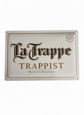 La Trappe Trappist Beer Metal Tin Sign Authentic Belgian Brewery Bar Decor NEW