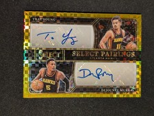 2023-24 Select - Select Pairings Trae Young & Dejounte Murray Dual Auto GOLD /10