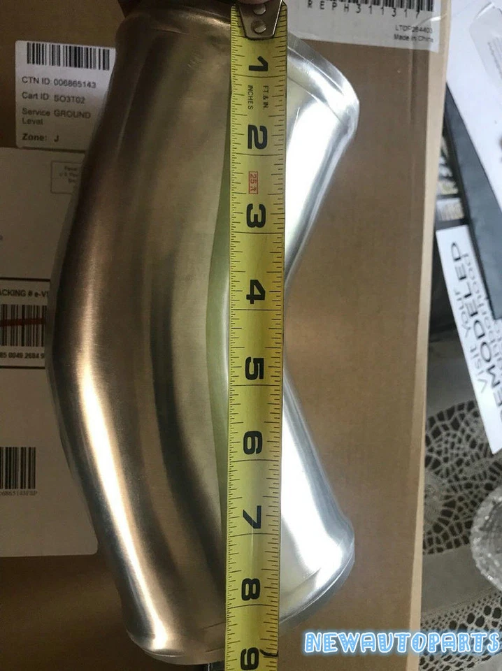OD:102mm 4" 45 Grados Codo Aluminio Turbo Intercooler Tubo Manguera L:270mm Foto 2 de 4