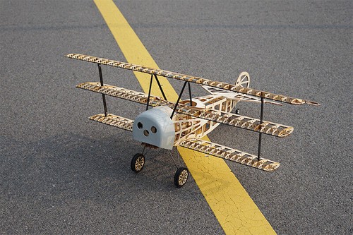 DIY Fokker Dr.I Red Baron Wood Plane Airplane Kit Model Toy Kits Wingspan 102cm - Picture 9 of 20