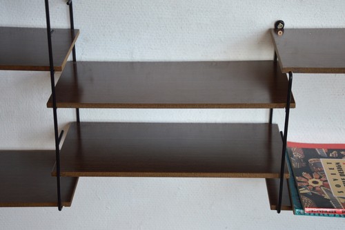 True Vintage GDR Wall Shelf Spreelacart Metal 70er Metal 70's - Picture 6 of 11