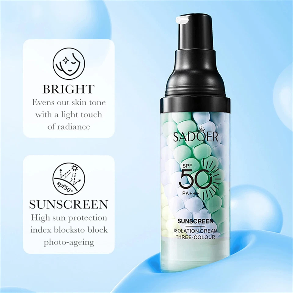 SunScreen makeup Concealer  Foundation 3 color Oil Control Makeup Primer Pore - Image 2 of 4