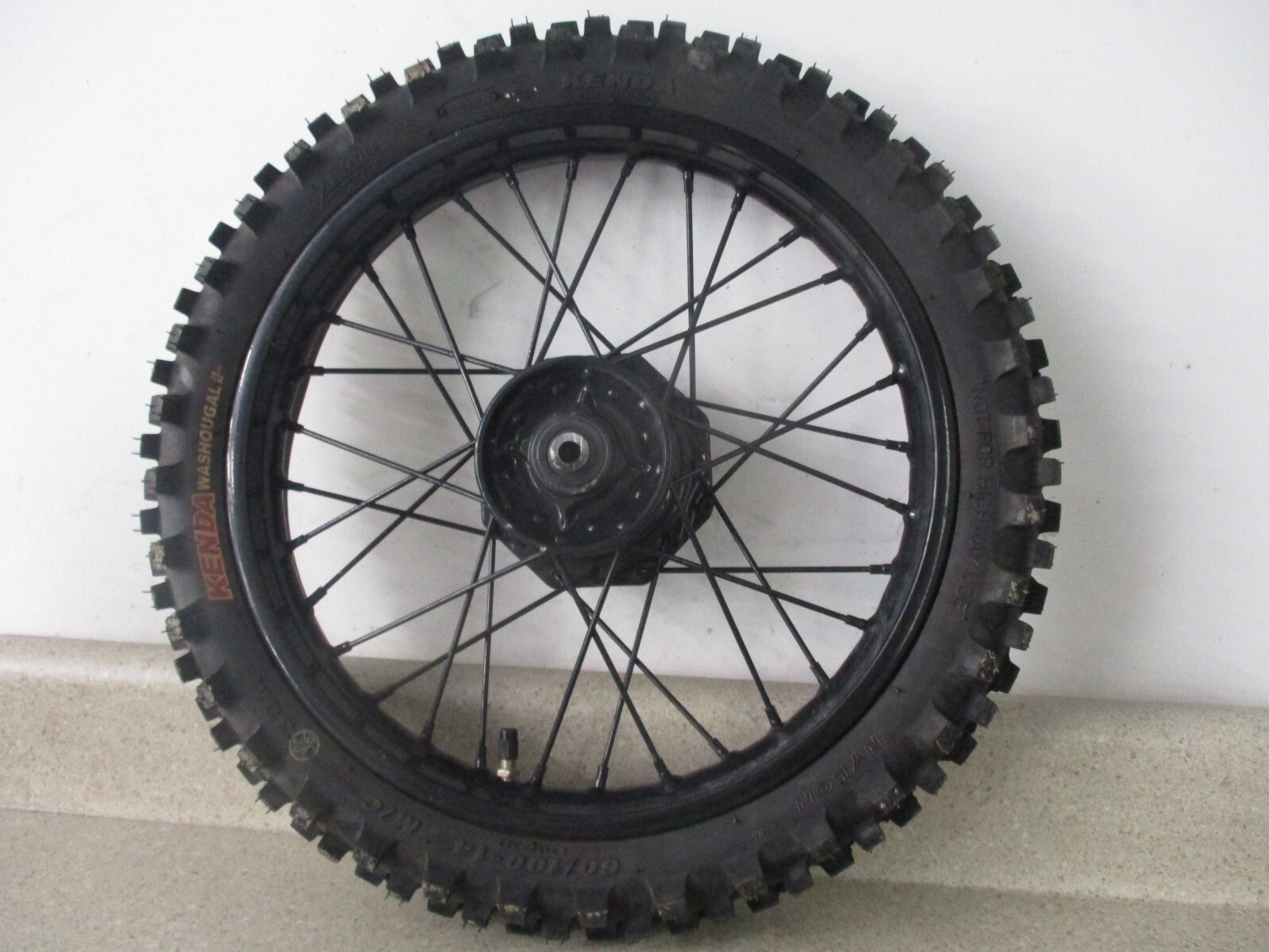 2008 KAWASAKI KLX110 BLACK FRONT WHEEL RIM W/ TIRE, FITS ALL, M204 eBay