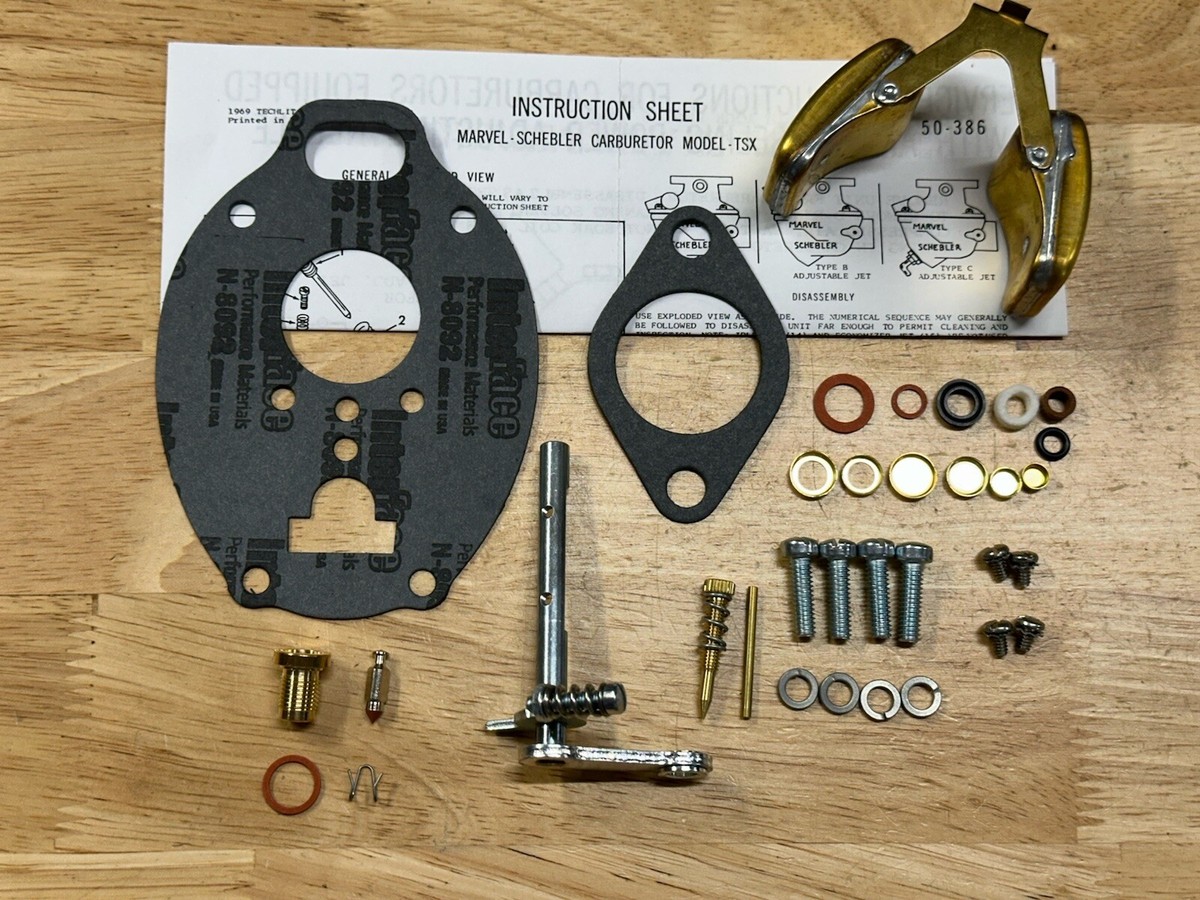 Allis Chalmers D15 Marvel Schebler Basic Carburetor kit TSX869