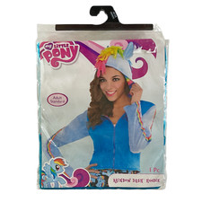 NUEVA Sudadera con Capucha Recortada Rainbow Dash Adulto - My Little Pony Juegos con disfraces Halloween - Sistema operativo