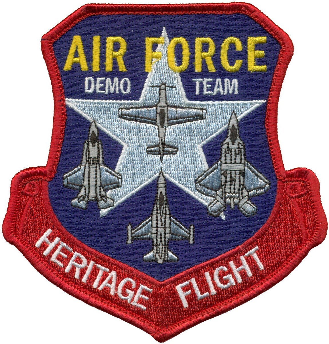 USAF ACC HERITAGE FLIGHT P-51 - F-16 - F-22 - F-35 PATCH | eBay