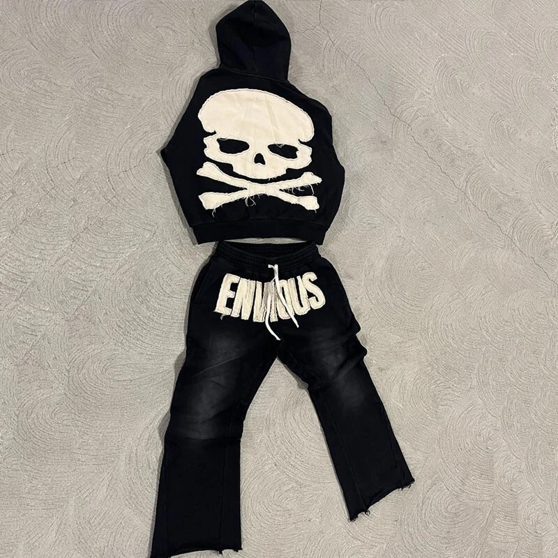 Mens Distressed Halloween Tracksuit Long Sleeve Jacket Pants Sweatsuit Sale on
Opens in a new window