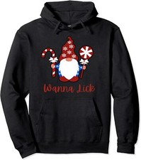 Funny Naughty Christmas 2022 Wanna Lick Sarcastic Unisex Hooded Sweatshirt