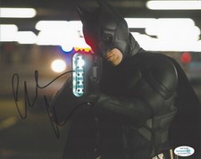 CHRISTIAN BALE SIGNED 'THE DARK KNIGHT RISES' 8x10 PHOTO BATMAN ACTOR ACOA