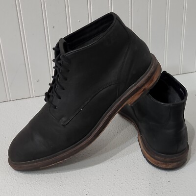 Cole Haan Black Leather Chukka Wingtip Boots Men main image 4