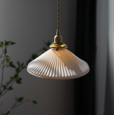 Ceramic origami Pendant Light Ceiling Fixtures Kitchen Hanging Lamp Chandeliers