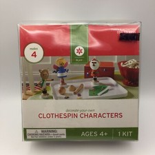 Decorate Your Own Clothespin Characters Kit Makes 4 Christmas Holiday Craft Fun