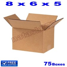 75 - 8x6x5 Cardboard Boxes 32-ECT Mailing Packing Shipping Corrugated Carton