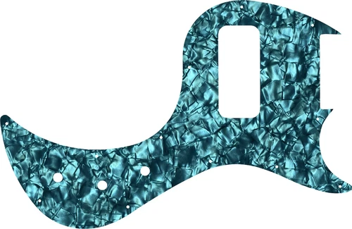 WD Custom Pickguard For Gibson 5 String EB5 Bass #28AQ Aqua Pearl/Black/White...