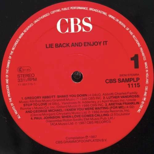 Various - Lie Back & Enjoy It LP Comp Promo Vinyl Schallplatte  - Bild 3 von 4