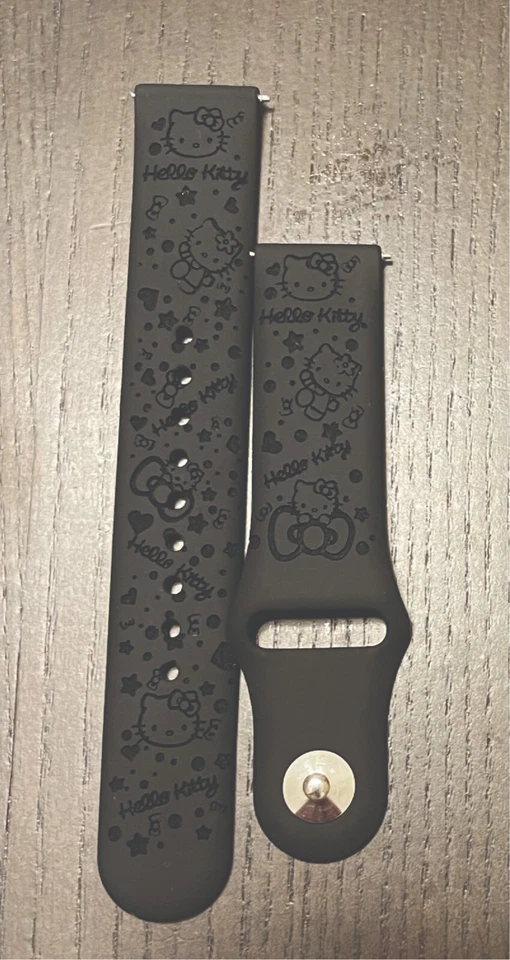 Comp de silicona para grabado de esquí con correa de reloj Samsung Galaxy (diseño Hello Kitty) Foto 2 de 4