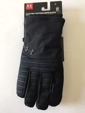 MEN'S UNDER ARMOUR BLACK STORM DAYTONA QUILTED GLOVES W/TECH TOUCH X-LARGE NWT