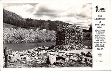 RPPC Sutter's Mill, Coloma, California - Frashers Photo Postcard - Gold Rush