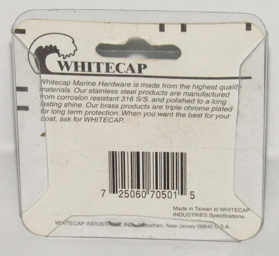 NEW WHITECAP MARINE CHROME PLATED BRASS TANK CONNECTOR PART NO. F-7050C - Image 2 of 2