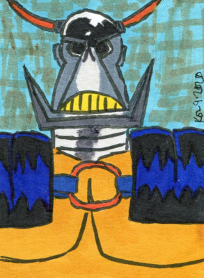 DEATH'S HEAD Sketch Card by Korey Watkins