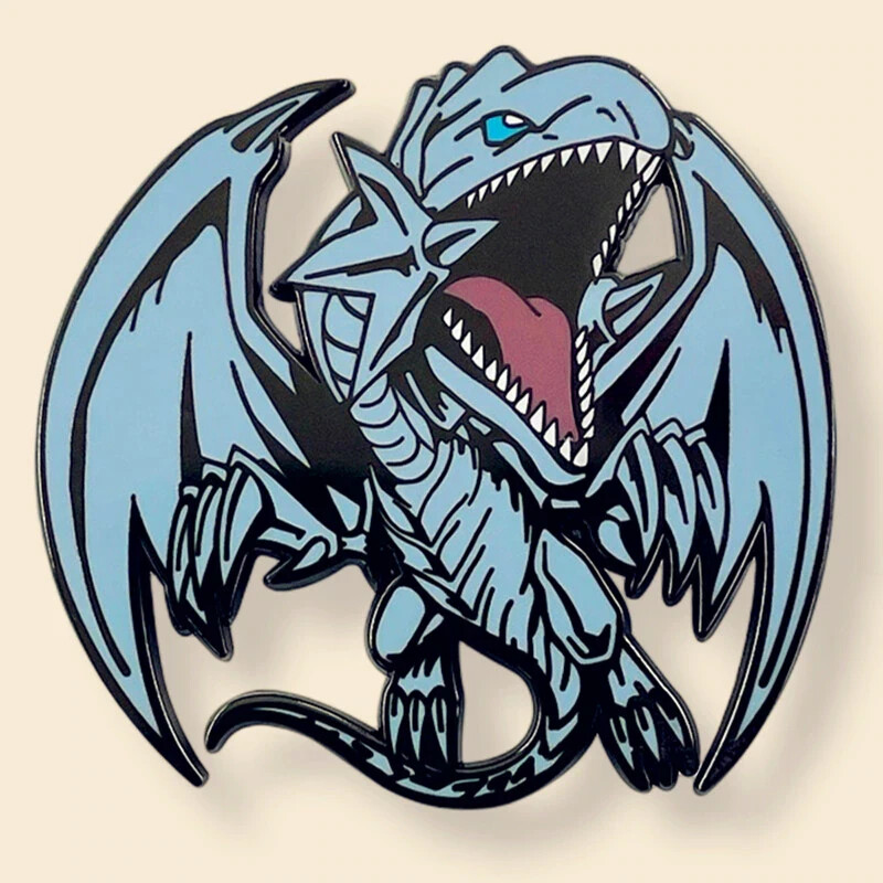 Anime Game Yu-Gi-Oh! Blue-Eyes White Dragon 2" Large Enamel/Metal Pin