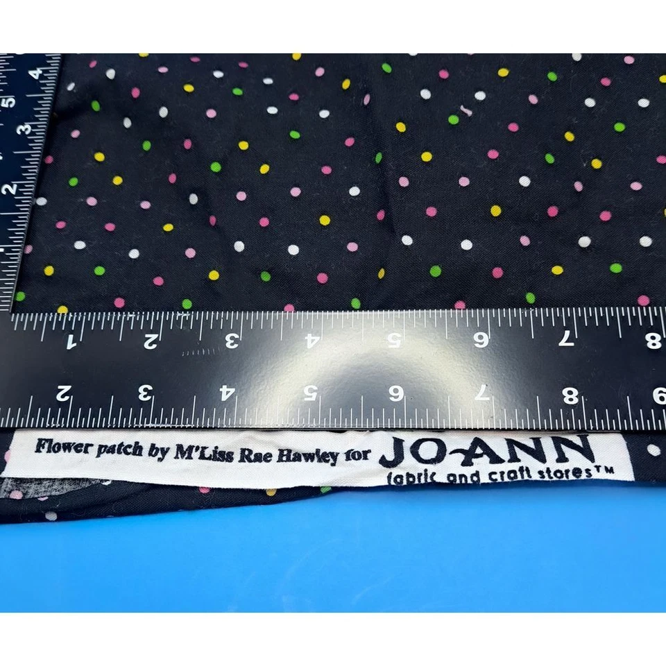 Jo-Ann Fabric 16x43" Polka Dot Cotton Craft Sewing Quilting Material Remnant - Image 3 of 3
