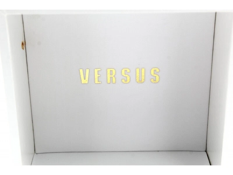 VERSUS Watch Box Equal To New Color White Unisex Logo Gold - Image 2 of 4