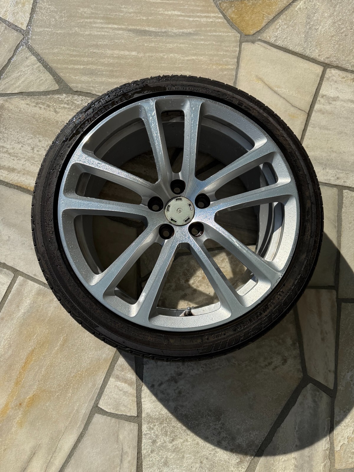 Aston Martin DB9 Wheels and Bridgestone Potenza Tires, 19" (Set of 4)